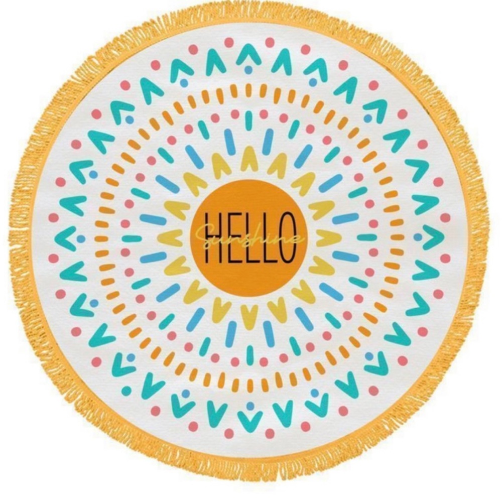 Hello Sunshine Beach Towel